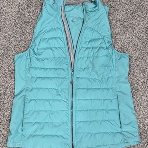 Tangerine Turquoise Puffer Vest